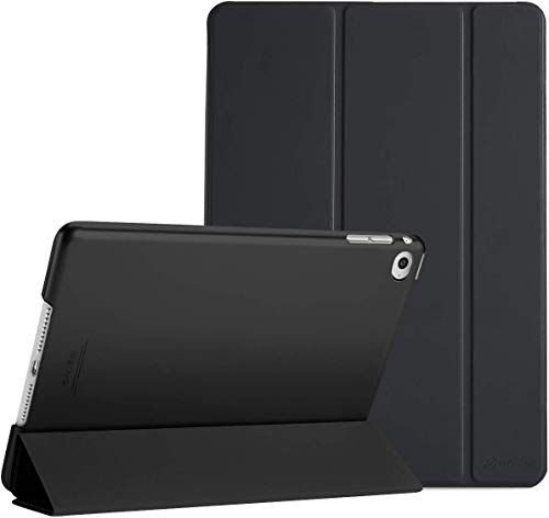 ProCase Custodia per iPad mini 4 - Ultra Sottile e Leggero Custodia Supporto con Retro Semi-Trasparente Copertura Intelligente per 2015 iPad mini 4 (4a generazione mini iPad, mini4) –Nero
