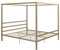 DHP Modern Canopy Gold Metal Bed Superking