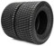 TRIBLE SIX Lot de 2 pneus de Tondeuse à Gazon 20 x 10-8 4 Plis 20 x 10-8