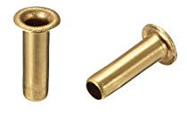 sourcing map Hollow Rivet,3mm x 10mm Through Hole Copper Hollow Rivets Grommets Double-Sided Circuit Board PCB 200Pcs