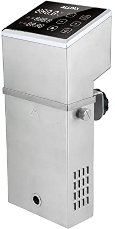 Allpax Sous Vide Garer SV 70 - Profi Gerät aus Edelstahl - zum Einhängen in Wasserbäder bis 70 l - LCD Display mit Soft-Touch Panel - 2000 Watt – Umwälzpumpe