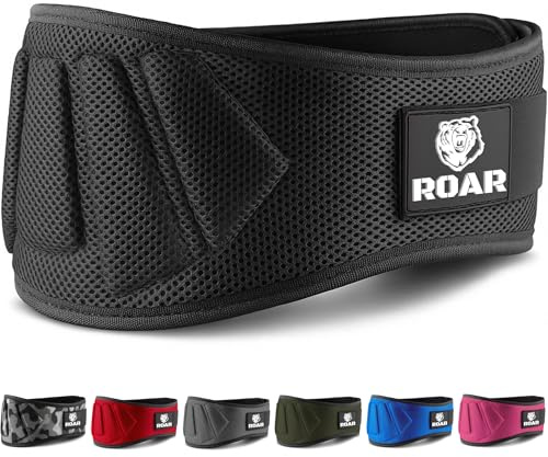 Roar® Gewichthebergürtel Herren und Damen, Lifting Belt for Gym, Powerlifting Gürtel Gewichtheben, Weightlifting Belt, Deadlift Belt, Crossfit Gürtel, Fitness Belt Men, Power Belt…