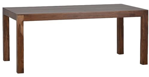MiaMöbel Esstisch Lendra 80x80 cm Modern Massivholz Teak Hellbraun
