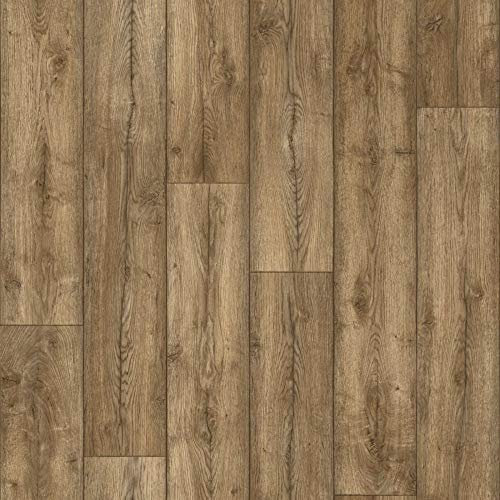 Antique Oak Anti Slip Wood Effect Vinyl Flooring Lino (2m x 4.5m)