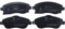 AutoMentum AM23225.5 Bremsbelagsatz 4-teilig für OPEL CORSA C (X01) 2000-2009 Vorderachse und andere Fahrzeuge