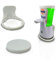 Set: Wandhalterung und Nachfülldeckel passend für Sagrotan No Touch Seifenspender soap dispenser Wand kleben - weiss