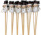 ETC weihnachtlicher winterlicher Kleiner Dekostecker Pick Schneemann mit schwarzem Zylinder (4)