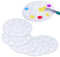 Paint Palette Tray,6 Pcs Plastic Round Pallette Painting Pallets for Wet Watercolour Acrylic Paint Mixing Palettes for Children Kids and Adults, Round 17 * 17 cm
