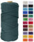 JeogYong Macrame Corda 4mm x 100m Filo Macrame Cotone, Naturale Corda Cotone Filato Cordone Intrecciato Spago per DIY Decorazioni, Arazzo da Parete, Porta Vaso, Piante da Appendere (Verde Scuro)