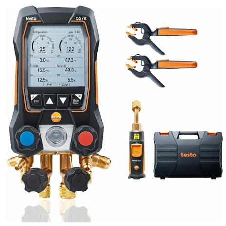 Testo AG 0564 5571 Kaeltemittel-Messgeraet 557s Smart Vakuum Set
