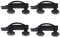 4 Satz Dachbox Befestigung U Bügel Universal Auto Van Montage Fitting, U-Schrauben Schellen 85mm mit 8 Heavy Duty Kontermuttern