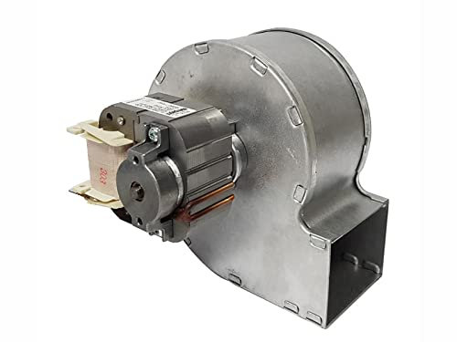 ERICAMBI, Ventilatore Centrifugo EBM RLD85/0042 A29-3030LH per Stufe a Pellet, Lunghezza Totale 131,5mm, Dimensioni Bocchetta 62x50mm, Potenza 30w, Specifico per Alte Temperature