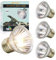 LUCKY HERP Reptile Heat Lamp Bulb 25W 4Pack, UVA UVB Basking Lamp Bulb for Tortoise, E27 Halogen Heat Light for Turtle, Lizard, Bearded Dragon
