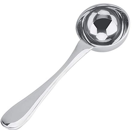 Stainless Steel Coffee Scoop, Coffee Measuring Scoop Long Handled Tablespoon Measure Spoon Tea Coffee Measuring Spoon for Home Bar(M)