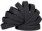 LVNRIDS 100 Stück Silikon Armbänder Gummi Armband für Kinder Jugend, 7 Zoll Länge Großhandel Sport Gummi elastische Armbänder Bulk Geschenke für Lehrer liefert Party Dekorationen Schwarz