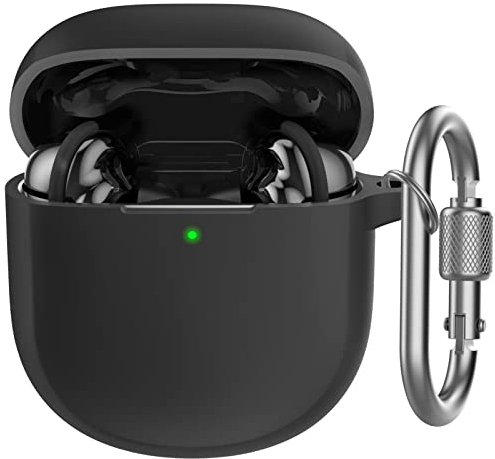 AHASTYLE Silikon Hülle für Bose QuietComfort Ultra & Bose QuietComfort Earbuds II Case und Schutzhülle Kompatibel mit Bose QuietComfort Ultra und Bose QuietComfort Earbuds II (Schwarz)