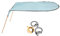 Toldo para barco, 125 x 110 cm, toldo individual para kayak, canoa, toldo, protector solar, cubierta de almacenamiento para barco (azul claro)