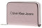 Calvin Klein Jeans Femme Portefeuille Sculpted Med Zip Mono Petit, Rose (Pale Conch), Taille Unique