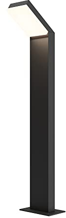 MAYTONI DECORATIVE LIGHTING Minimalistische Wegeleuchte, LED, Außen, Pollerleuchte, schwarz, Aluminium, Gartenleuchte, 3000k, 660lm, 12 W, IP54