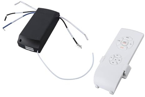 Hyuduo Kit Telecomando Universale per Ventilatore da Soffitto Kit Telecomando Luce Ventilatore da Soffitto Wireless Versione Inglese 85‑240 V per Kit di Conversione Cucina Camera da