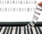 Silikon Klavier Keyboard Noten Aufkleber, Abnehmbare Klaviertastatur Notenetiketten Etiketten, Klaviertasten Aufkleber für 61/88 Tasten, Klavier Tastatur Zubehör für Anfänger Kinder (61 Key A)
