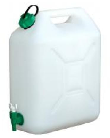 Lot de 2 Jerricane plastique alimentaire, 5 Litres, avec robinet