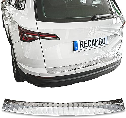 Ladekantenschutz Edelstahl CHROM kompatibel für Skoda Karoq | NU7 | BJ ab 2017> | premium Qualität von RECAMBO