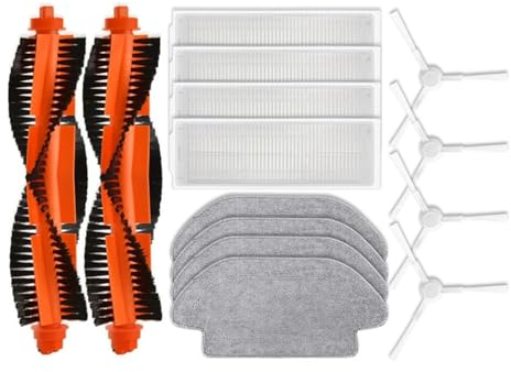 Kompatibel for Xiaomi Roboter Vakuum S10 S12 B106GL Ersatz Teile Zubehör Wichtigsten Seite Pinsel Hepa-Filter Mopp Tuch