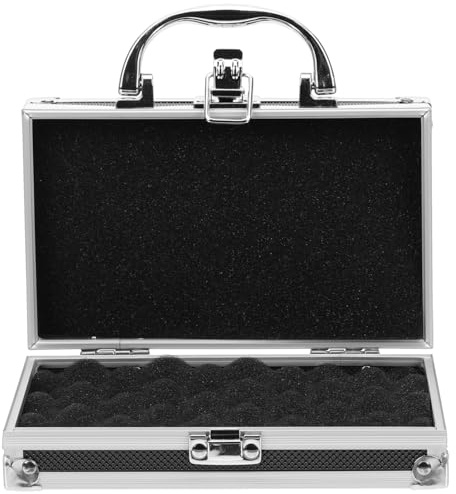 Angoily Toolbox Organizer Small Portable Tool Storage Box 7.08 X 4.33 X 2.16 in Tool Box with Reinforced Handle Smooth Open-Close Design for Home Workshop Office Storage