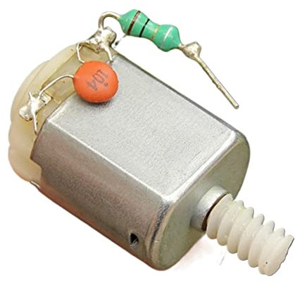 Mini motore spazzole con motore vite senza fine, motore elettrico, motori corrente continua, motore 130 cc, progetti fai-da-te Motore Mini kit Motore corrente continua Condensatore for saldatura con m