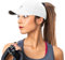 Gisdanchz Basecap Damen Baseball Cap mit Pferdeschwanz Cappy Frauen Tennis Running Cap Damen Uv Schutz Kappe Laufcap Laufmütze Schildkappe Kappen Damen, Weiß