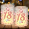 12 Windlicht Tischdeko 18 Geburtstag, Tischdekoration 18. Geburtstag Mädchen, Rosegold 18 Geburtstag Deko Mädchen, Schön DASS Du Da Bist, Geeignet für Teelichter oder Kerzen, Happy Birthday Tischdeko