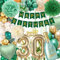 30 Geburtstag Deko Frauen Mann,Geburtstagdeko 30, Grüne Gold Luftballons 30. Geburtstag mit Grüner Happy Birthday Banner,Grüne Weinflasche Grüner Herz-Folienballon,Pompoms für 30.Geburtstagdeko