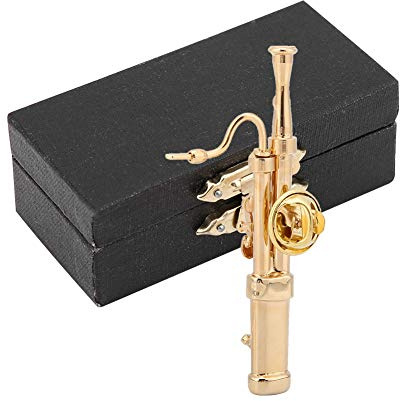 Spilla da Giacca con Mini Fagotto in Ottone, Spilla Dorata Elegante a Forma di Strumento Musicale, Regalo Perfetto per Musicisti e Amanti della Musica (Con Scatola Regalo)