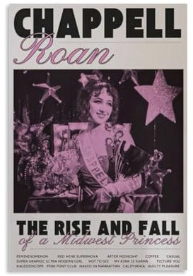 Lcaltcp Kunst-Chappell-Leinwandposter Roan, Musikposter für Zimmer, ästhetische Leinwand, Wandkunst, Schlafzimmerdekoration, 30 x 45 cm