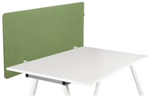 hjh OFFICE Akustik Tischtrennwand 62x120 cm FLEXMIUT D1 Schreibtisch Sichtschutz, Schalldämmender Schreibtischteiler, Grün