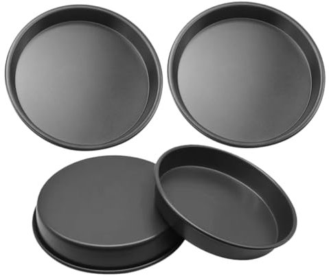 ABOOFAN Pizza Sheet Pan Set 4 Pcs Carbon Steel Pizza Pans Baking Accessories Oven Trays Holes for Bread Cookies