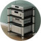 HiFi-Rack Av-Regal 1/2/3/4-stöckiger Tv-ständer Tv-Schrank HiFi-verstärkerschrank Ausrüstungsschrank Lautsprecher-Rack Verstärker-Rack, Black, 60 * 48 * 85cm(4Tier)