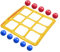 Pool tictactoe Game | Jouet piscine gonflable géant tics-tacs-toes | Jeu piscines à neuf grilles | Jouets flottants à la ligne avec 10 balles réglées pour 2 à 10 joueurs de piscines et d'arrière-cour