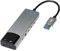 Heilanole Carte Son Optique Externe USB 6 en 1 Adaptateur Convertisseur Audio Multifonction pour Ordinateur Portable Carte Son en Aluminium