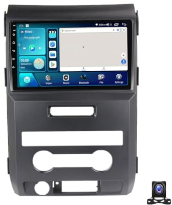 Android 13 Radio Coche 9 Pulgadas Pantalla Táctil Para Ford F150 P415 Raptor 2008~2014 Autoradio Bluetooth 2DIN Con GPS Navigation/FM/USB, Apoyo Mandos Volante, Carplay+Auto,A,4 Core M100S 1G+32G