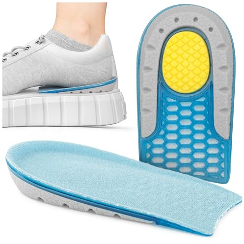 Sulpo Talonnette Gel Pour Soulager Épine Calcanéenne, Semelle Talon Invisible Talonnette Homme Et Femme Pour Chaussures De Ville Et Baskets- 1 cm, 1 par