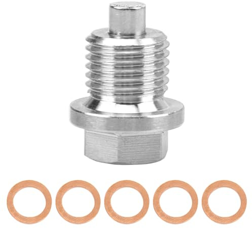 Magnetische Ölablassschraube M14X1,5, Ölablassschraube Magnetisch M14 | Magnetische Dichtung Ölwannenablassmutter, Ölablassschraube mit Dichtring