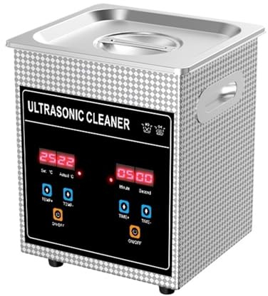 ZHJOPP Ultrasonic Cleaner, 2L, 120W/60W Digital Timer Ultrasonic Cleaner, Small Industrial Cleaner, Jewelry Coin/Nail Art Tools (120W)