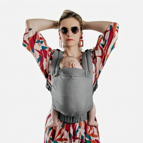 Guizy - Porte-bébé Physiologique Naturioù - Ceinture Tournante Tekizy - Sans accessoires - Gris Galet