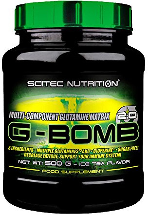 Scitec Nutrition G-Bomb Multi-Component Glutamine Matrix Powder - 500g, Ice Tea