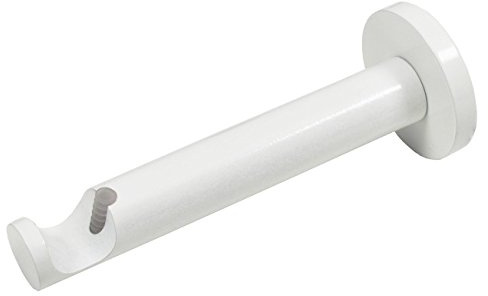 Rollmayer Gardinenstangen Zubehör Ø19mm Weiß 1-läufig | Stabile Metall Halterung, Trägern für Vorhangsystem