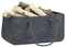Relaxdays Kaminholztasche aus Filz, tragbarer Feuerholzkorb, faltbarer Zeitungshalter HxBxT: 25 x 25 x 50 cm, anthrazit