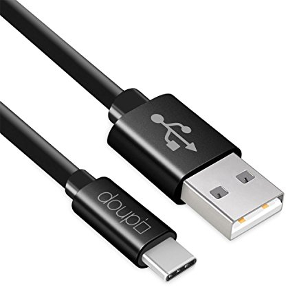 doupi USB Typ C Kabel auf USB Typ A, Daten Sync und Laden, Standard USB 3.0/3.1, Neue Generation langlebig 1m, Schwarz