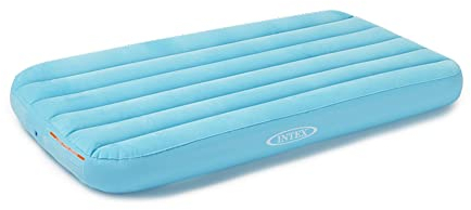 Intex 66803EP Cozy Kidz Inflatable Airbed: Fiber-Tech – Velvety Soft Surface – Carry Bag Included – Color May Vary – 34.5 x 62 x 7
